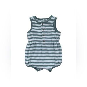 Janie and Jack Size 3-6 Months Striped Terry Romper